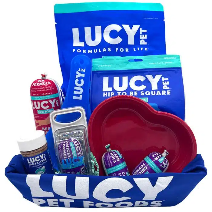 Dog Bowl Gift Basket - Duck, Pumpkin & Quinoa