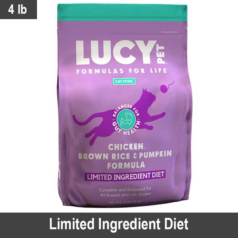 Chicken, Brown Rice and Pumpkin Cat Food 4 Lb