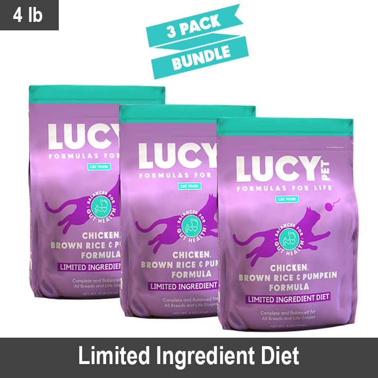 Chicken, Brown Rice & Pumpkin Cat Food 3 pack