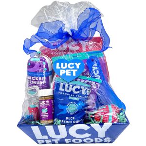 Lucy Pet Dog food gift basket