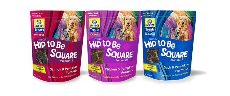 Lucy Pet Hip to Be Square Dog Treats 