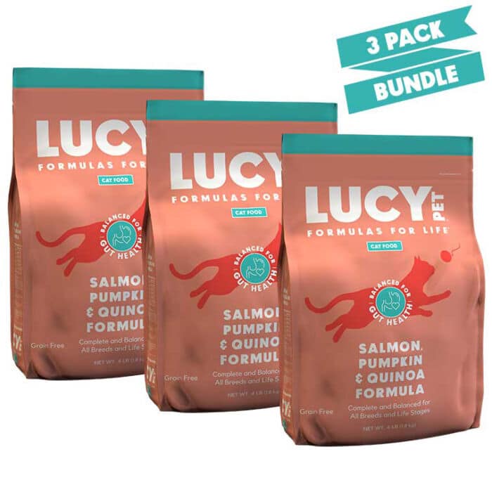Lucy Pet® Salmon Pumpkin & Quinoa Dry Cat Food- 3 Pack