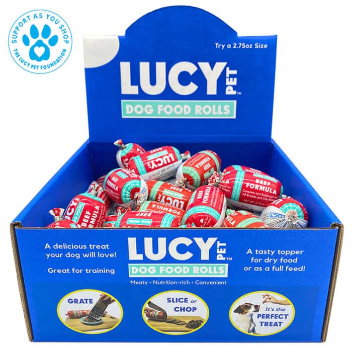 Lucy Pet® Original Recipe™ Beef Formula Dog Food Roll  2.75 oz - Box of 36