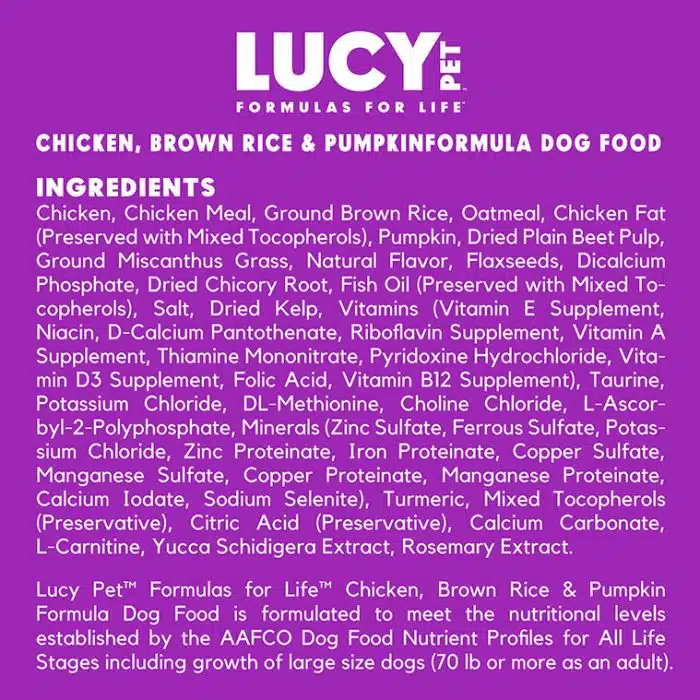 Chicken, Brown Rice & Pumpkin Limited Ingredient Diet Formula Dog Food SMALL BITE 4.5LB - Image 8