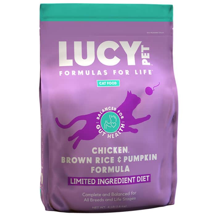 Lucy Pet® Chicken, Brown Rice and Pumpkin Limited Ingredient Cat 4 Lb