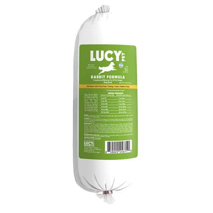 Lucy Pet® Rabbit Formula Dog Food Roll 1lb