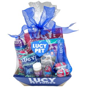 Lucy Pet Dog food gift basket