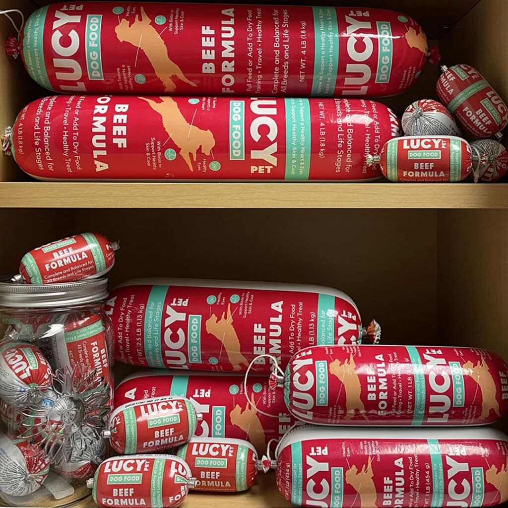 Lucy Pet™ Dog Food Rolls for Travel and Emergency Preparedness