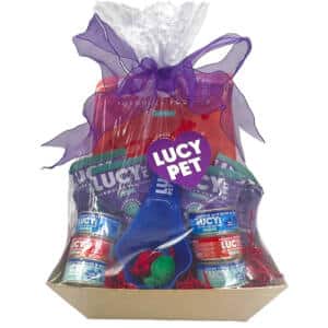 Lucy Pet Cat food gift basket Salmon