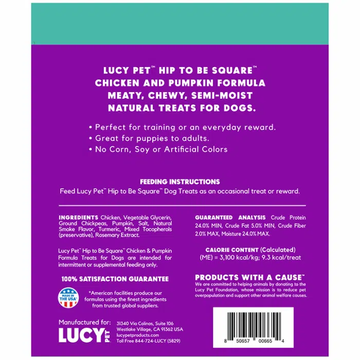 Dog Food Treats Back