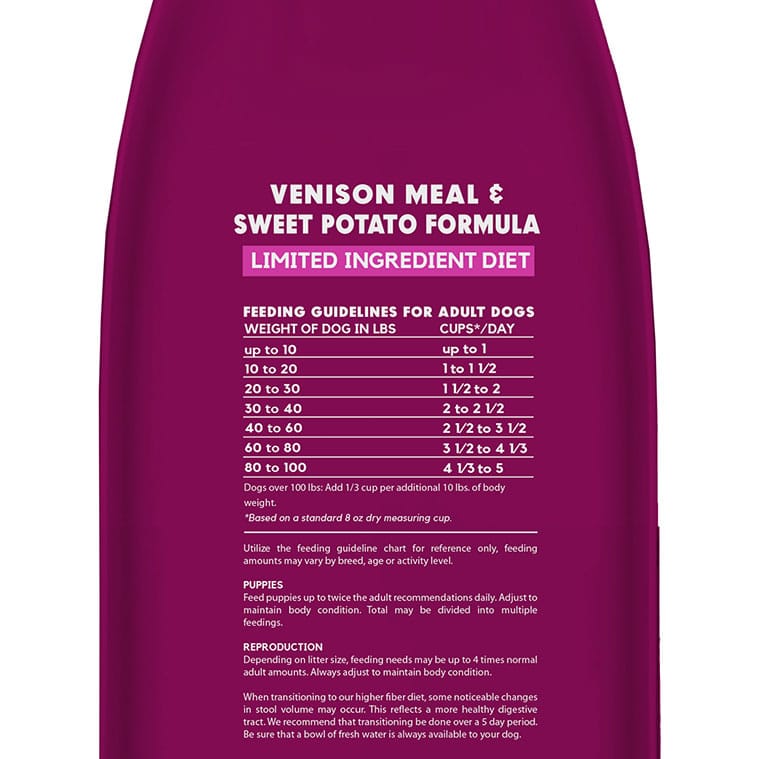 Venison Meal and Sweet Potato Limited Ingredient Diet Dog Food - Image 5