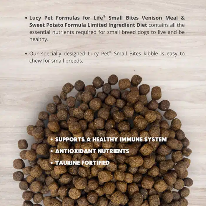 Venison Meal and Sweet Potato Limited Ingredient Diet Dog Food- SMALL BITES 4.5 LB - Image 4