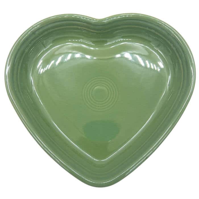 Fiesta® Large Heart Bowl | Sage Green Large Bowl