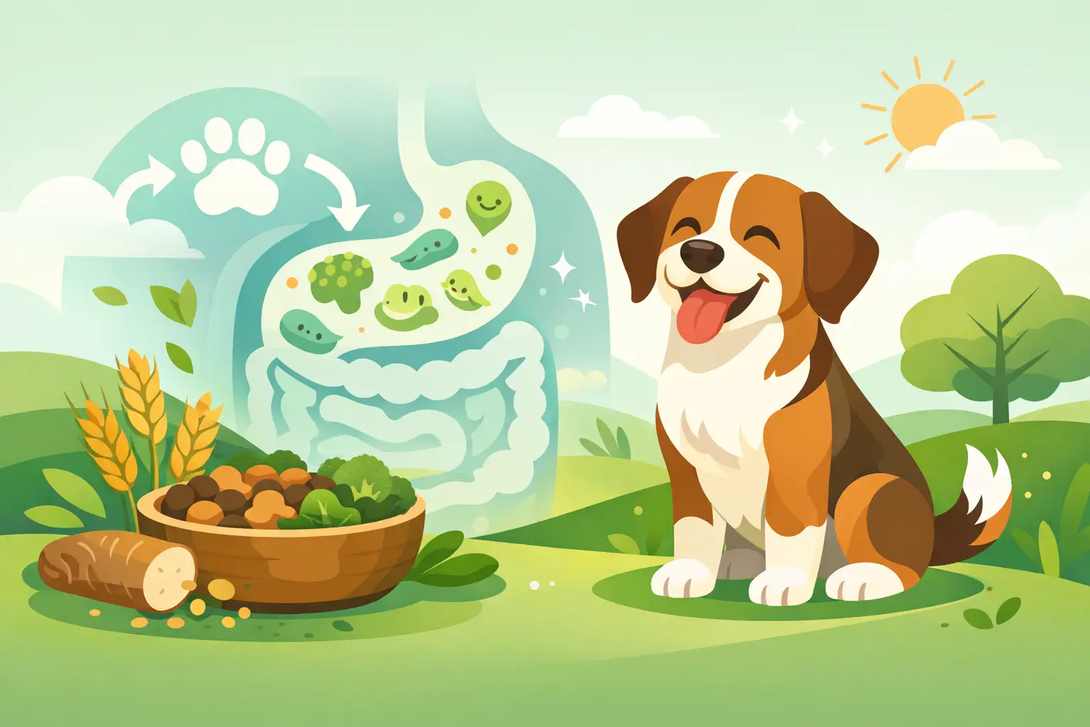 How Prebiotic Fiber Helps Dogs Stay Well