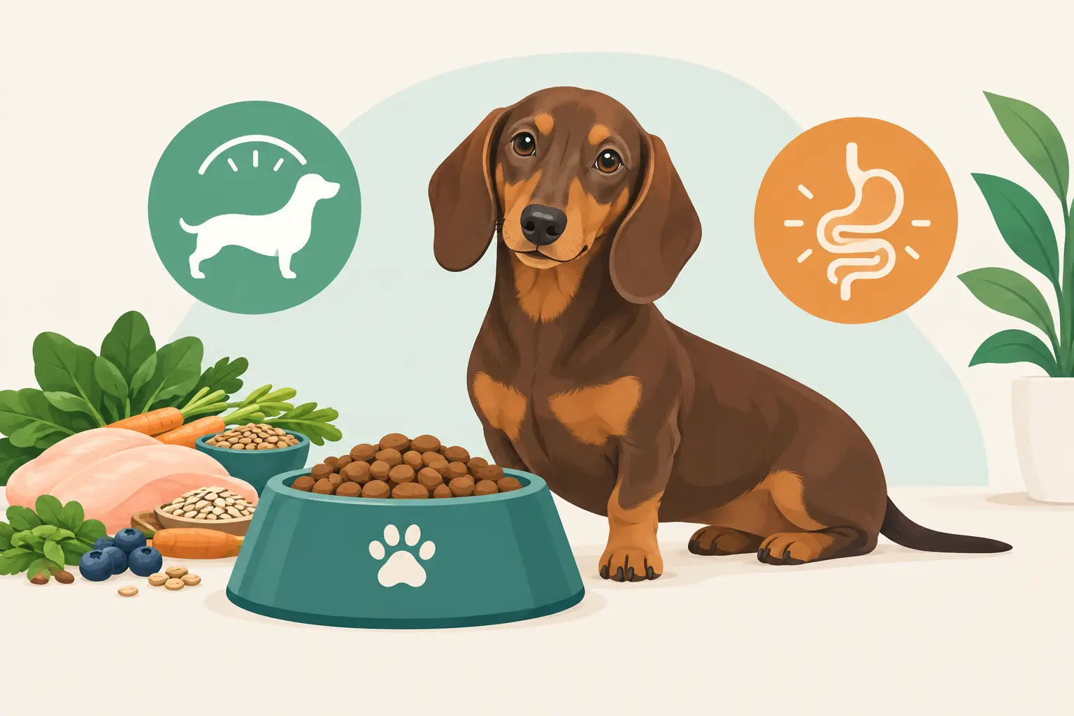 Dachshund Dog Food for Healthy Weight and Digestion